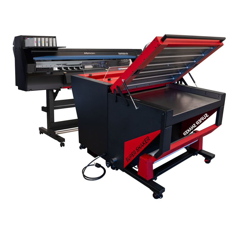 Mimaki TxF150-75 DTF Printer + 32" BMAC Industries Super Shaker Package