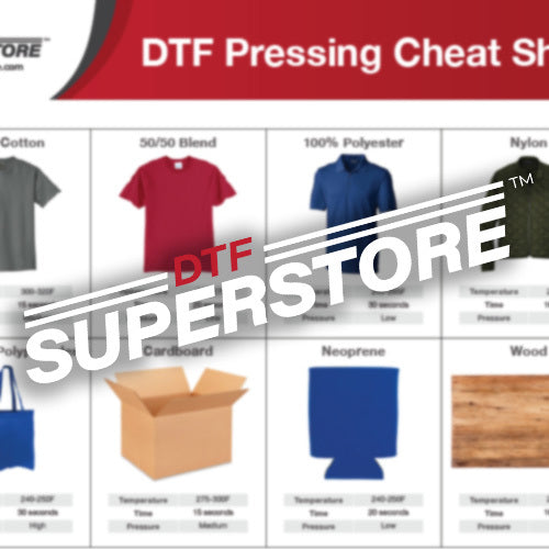 DTF Pressing Cheat Sheet (Download)